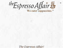 Tablet Screenshot of espressoaffair.com